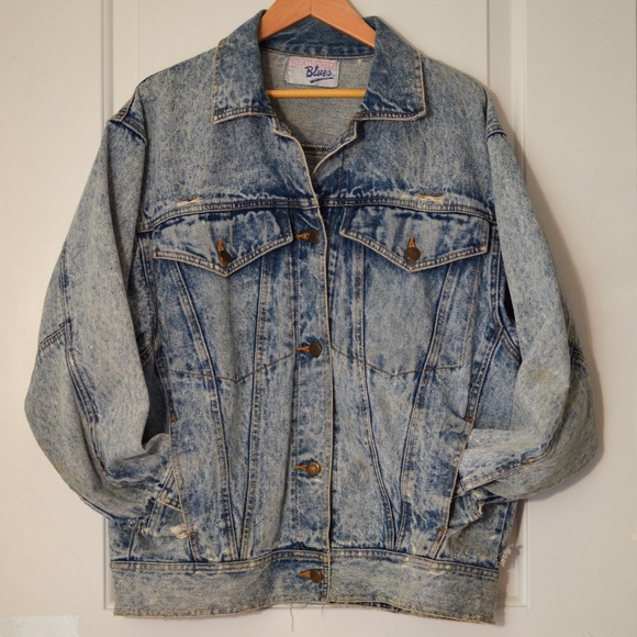 weathered blues denim jacket